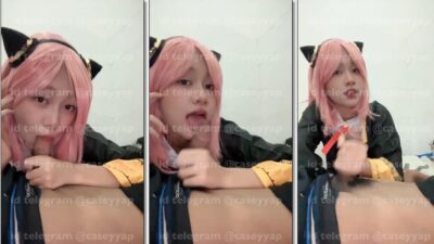 Caseyyap Cosplay Anya Forger Nyepong