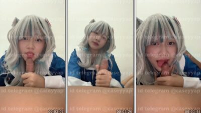 Caseyyap Cosplay Gawr Gura Nyepong